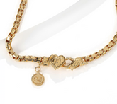 Christian James by Scott Grimes 18K Gold Clad White Topaz Pendant with Chain